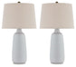 Avianic - White - Ceramic Table Lamp (Set of 2)