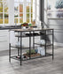 Lona - Kitchen Island - Rustic Oak & Black Finish