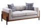 Pelton - Loveseat - Fabric & Walnut