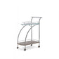 Badin - Serving Cart - Chrome & Clear Glass