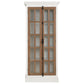 Tammi - 2 Door Wood Tall Cabinet Distressed White And Brown - Distressed White And Brown