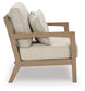 Hallow Creek - Driftwood - Loveseat With Cushion