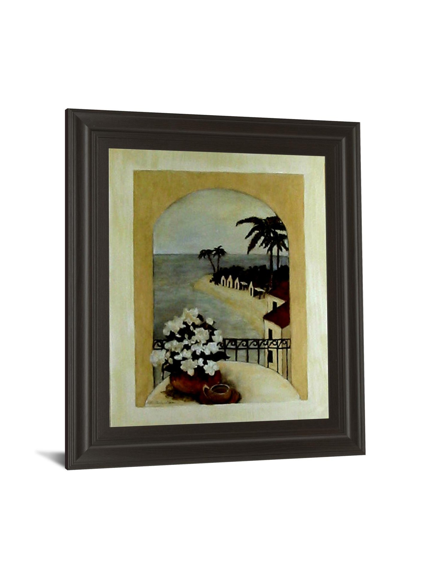 Tropical Moon By Ruane Manning - Framed Print Wall Art - Beige