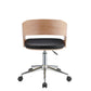 Yoshiko - Office Chair - Black PU & Beech