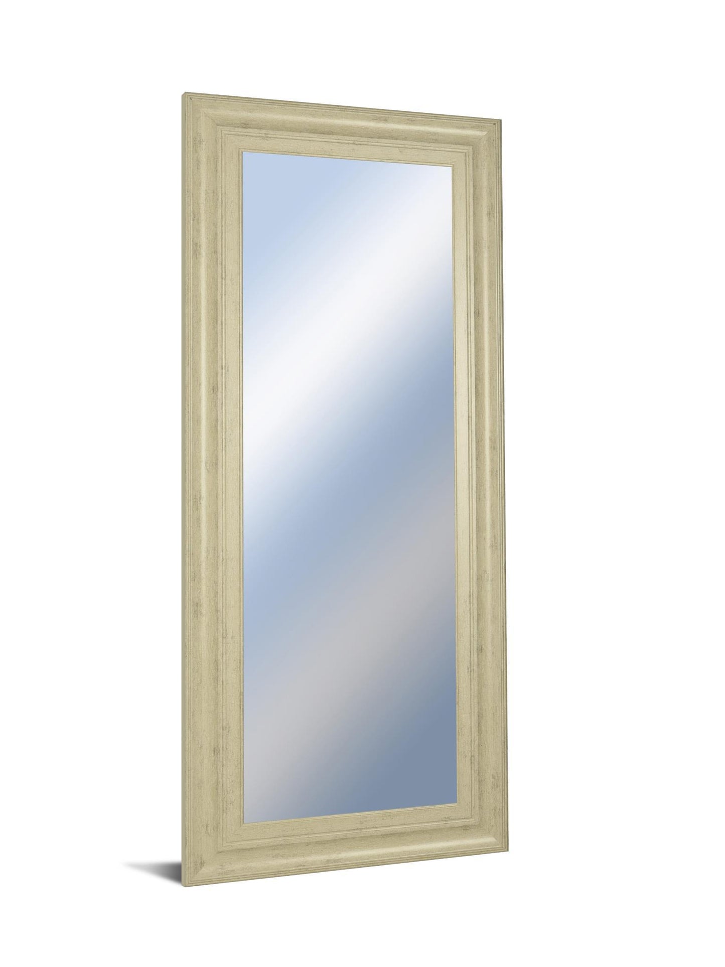 18x42 Decorative Framed Wall Mirror By Classy Art Promotional Mirror Frame #41 - Beige