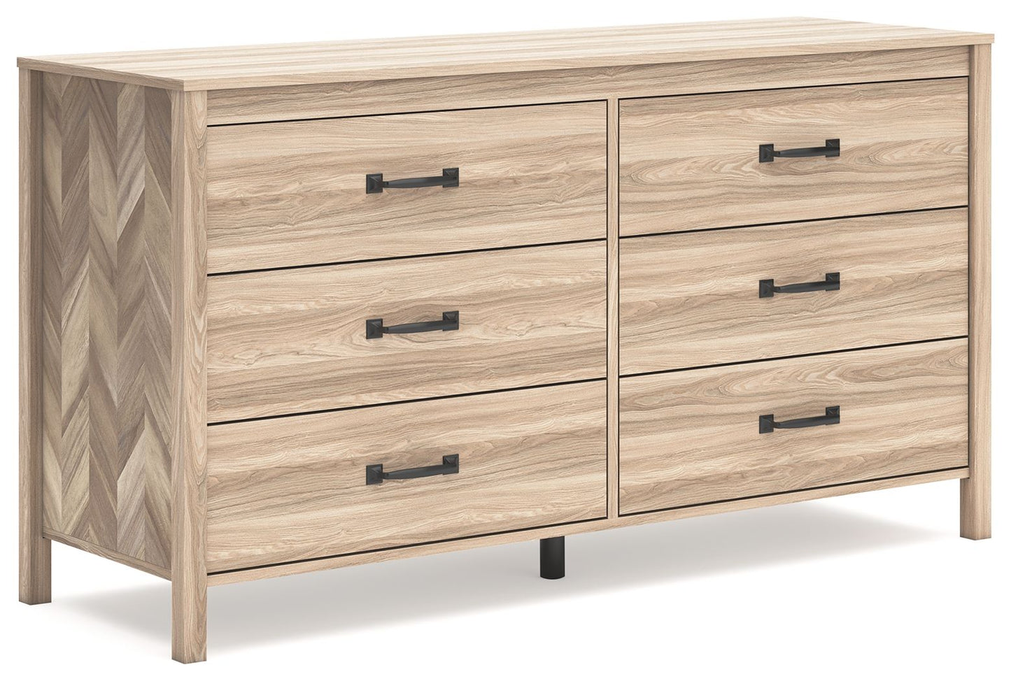 Battelle - Tan - Six Drawer Dresser