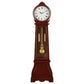 Narcissa - Grandfather Clock With Adjustable Chime - Brown Red