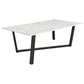 Mayer - Rectangular Faux Marble Dining Table - White