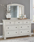 Robbinsdale - Antique White - Dresser, Mirror