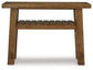 Mackifeld - Warm Brown - Sofa Table