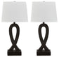 Markellton - Black - Poly Table Lamp (Set of 2)