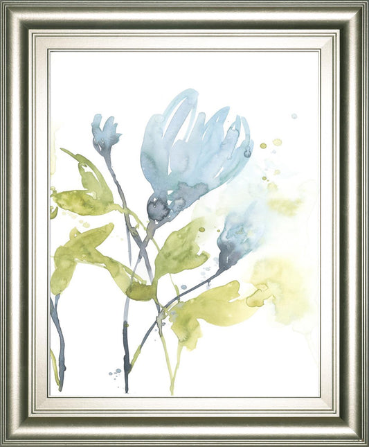 22x26 Cerulean Splash II By Jennifer Goldberger - Light Blue