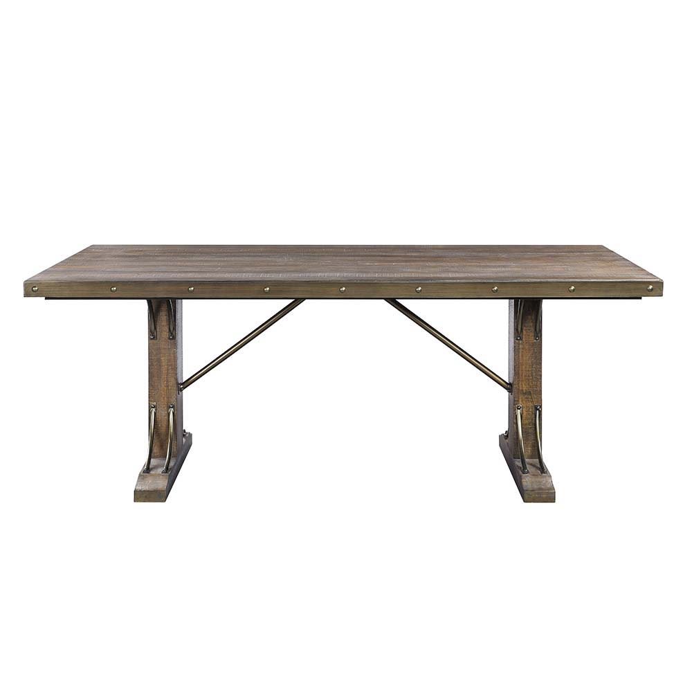 Raphaela - Dining Table - Weathered Cherry Finish