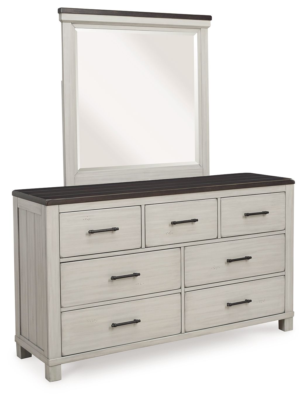 Darborn - Gray / Brown - Dresser And Mirror