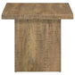 Devar - Square Engineered Wood End Table - Mango Brown