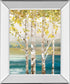 22x26 Down By The River By Allison Pearce - Mirror Framed Print Wall Art - White