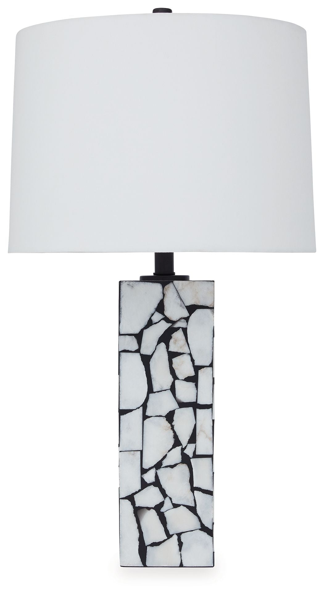 Macaria - White / Black - Marble Table Lamp