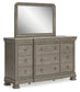 Lexorne - Gray - Dresser And Mirror