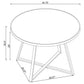 Jillian - Round Mirror Top Dining Table - Black Nickel