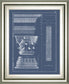 22x26 Column & Cornice Blueprint I By Vision Studio - Blue