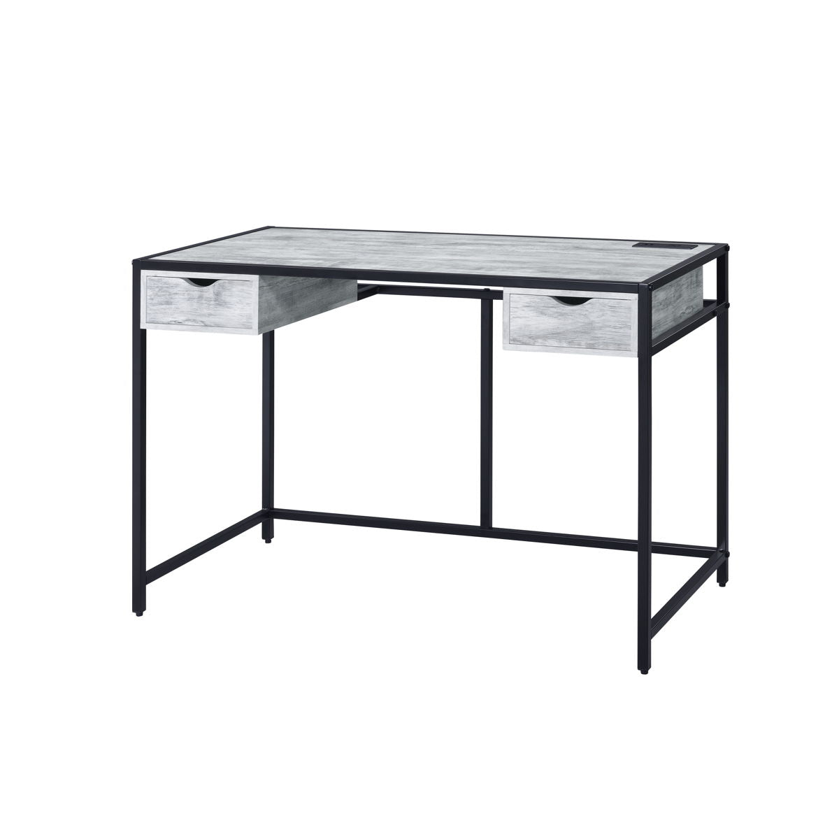 Wearn - Writing Desk - Weathered Gray & Black Finish