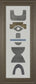 18x42 Neutral Totems V By Rob Delamater - Dark Gray