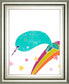 22x26 Happy Narwals II By June Erica Vess - Light Blue