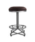 Evangeline - Stool (Set of 2) - Rustic Brown Fabric & Black Finish