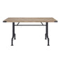 Edina - Dining Table - Oak & Sandy Black Finish