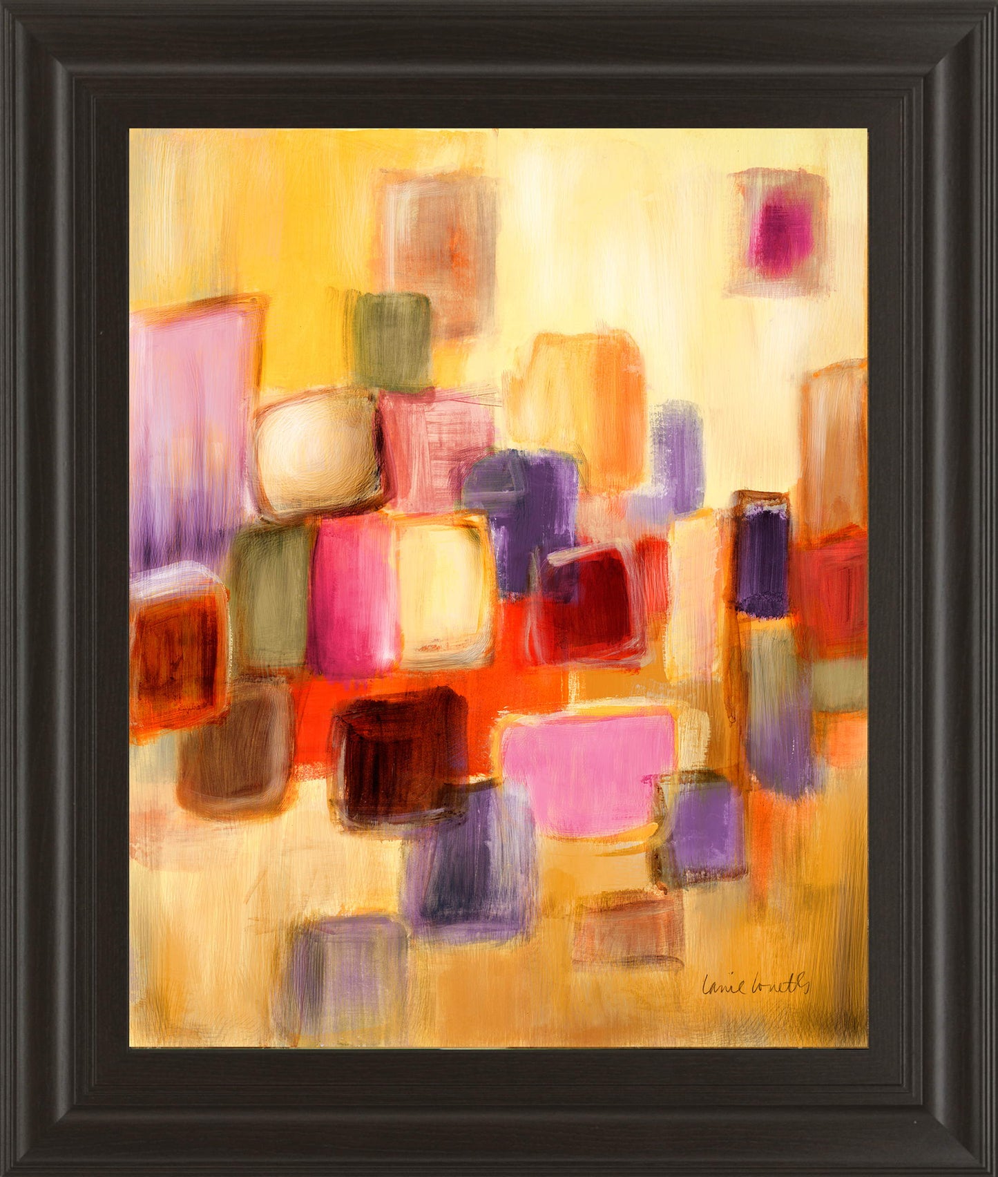 Sonata I By Lanie Loreth - Framed Print Wall Art - Yellow