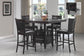 Jaden - 5-Piece Square Counter Height Dining Set - Espresso