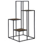 Rito - 4-Tier Multi-Display Shelf - Rustic Brown And Black