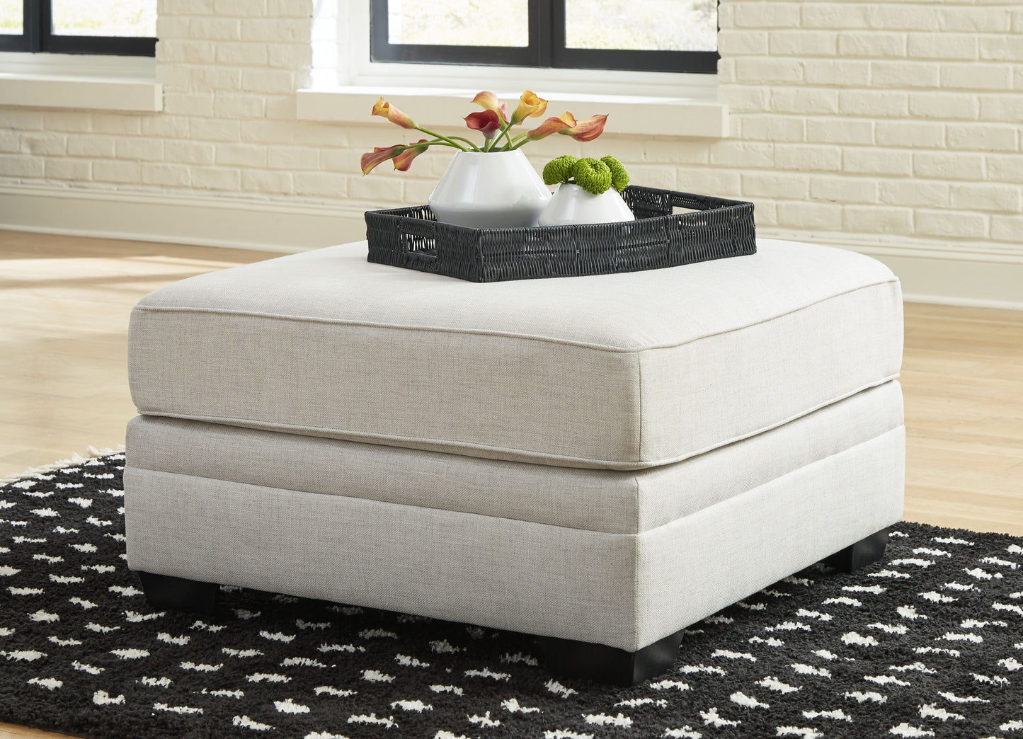 Huntsworth - Dove Gray - Oversized Accent Ottoman