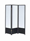 Calix - 3-Panel Room Divider Folding Shoji Screen - Black