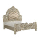 Sorina - Eastern King Bed - PU & Antique Gold Finish