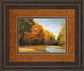 Evening Walk By Robert Striffolino - Framed Print Wall Art - Orange