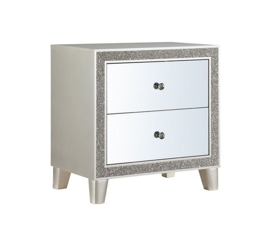 Sliverfluff - Nightstand - Mirrored & Champagne Finish