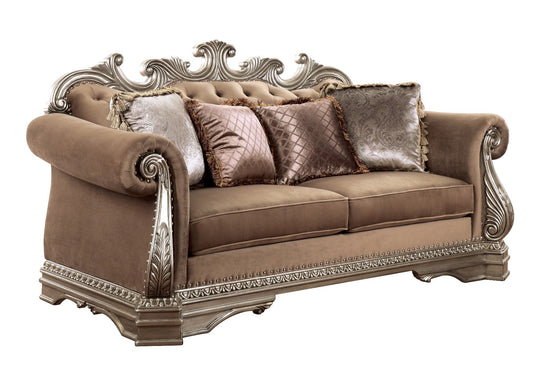 Northville - Loveseat - Velvet & Antique Silver