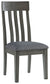 Hallanden - Black / Gray - Dining Uph Side Chair (Set of 2)