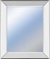 22x26 Decorative Framed Wall Mirror By Classy Art Mirror - White