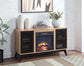 Gamaliel - Fireplace - Oak & Espresso Finish