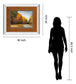 Evening Walk By Robert Striffolino - Mirror Framed Print Wall Art - Orange