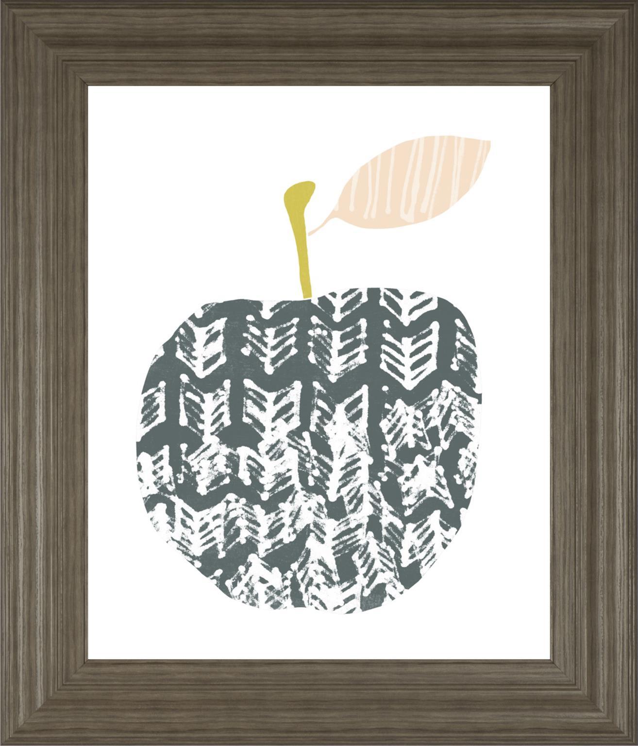 22x26 Cut Paper Fruit II By June Erica Vess - Dark Gray