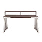 Brancaster - Desk - Retro Brown Top Grain Leather & Aluminum