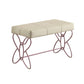 Priya II - Bench - White & Light Purple