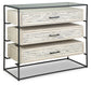 Crewridge - Black / Cream - Accent Cabinet