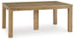 Galliden - Light Brown - Rectangular Dining Room Extension Table