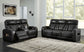 Boyington - Black - 2 Pc. - Power Reclining Sofa And Loveseat